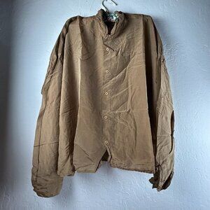CP Shades Ramona Shirt Blouse XL Brown Earth Cotton Silk Lagenlook 10805-703 New